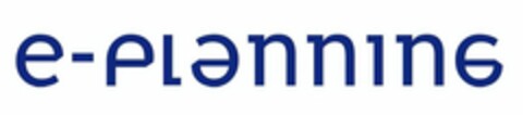 E-PLANNING Logo (USPTO, 14.08.2009)