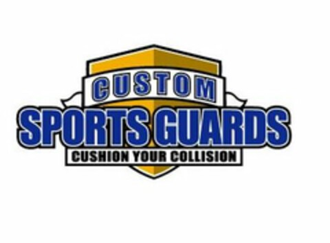 CUSTOM SPORTS GUARDS CUSHION YOUR COLLISION Logo (USPTO, 03/16/2010)