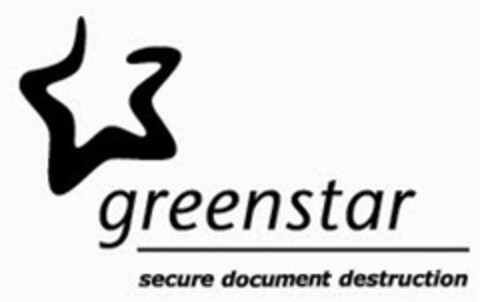 GREENSTAR SECURE DOCUMENT DESTRUCTION Logo (USPTO, 04.06.2010)