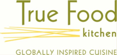 TRUE FOOD KITCHEN GLOBALLY INSPIRED CUISINE Logo (USPTO, 09/01/2010)