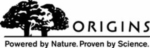 ORIGINS POWERED BY NATURE. PROVEN BY SCIENCE. Logo (USPTO, 09/08/2010)