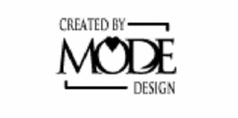 CREATED BY MODE DESIGN Logo (USPTO, 03.10.2011)