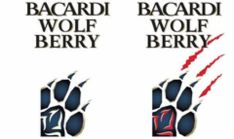 BACARDI WOLF BERRY Logo (USPTO, 07.12.2011)