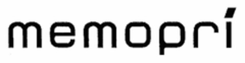 MEMOPRI Logo (USPTO, 27.12.2011)