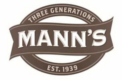 MANN'S THREE GENERATIONS EST. 1939 Logo (USPTO, 05.02.2014)