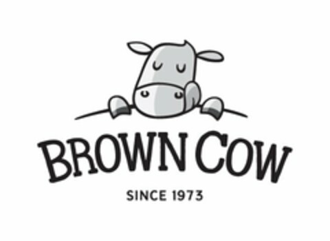 BROWN COW SINCE 1973 Logo (USPTO, 02/14/2014)