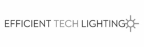 EFFICIENT TECH LIGHTING Logo (USPTO, 04/23/2014)