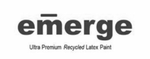 EMERGE ULTRA PREMIUM RECYCLED LATEX PAINT Logo (USPTO, 22.05.2014)