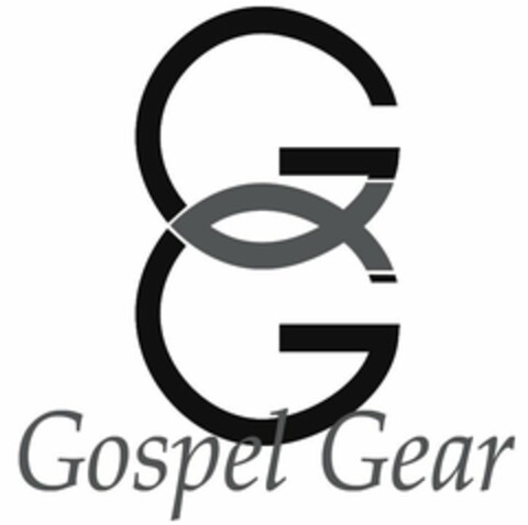 GG GOSPEL GEAR Logo (USPTO, 03/18/2015)