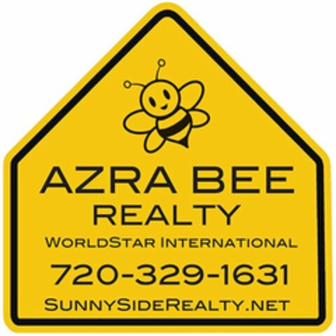 AZRA BEE REALTY WORLDSTAR INTERNATIONAL 720-329-1631 SUNNYSIDEREALTY.NET Logo (USPTO, 04/22/2015)