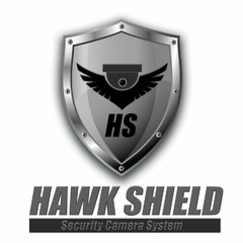 HS HAWK SHIELD SECURITY CAMERA SYSTEMS Logo (USPTO, 22.04.2015)