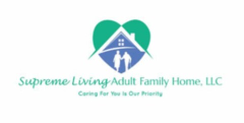 SUPREME LIVING ADULT FAMILY HOME, LLC CARING FOR YOU IS OUR PRIORITY Logo (USPTO, 10/20/2016)