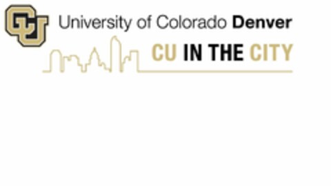 CU UNIVERSITY OF COLORADO DENVER CU IN THE CITY Logo (USPTO, 21.11.2016)