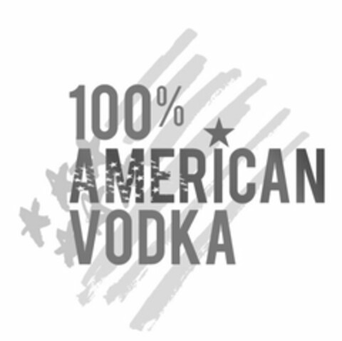 100% AMERICAN VODKA Logo (USPTO, 23.11.2016)