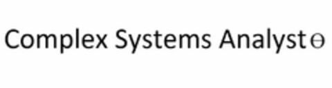 COMPLEX SYSTEMS ANALYST Logo (USPTO, 12/02/2016)