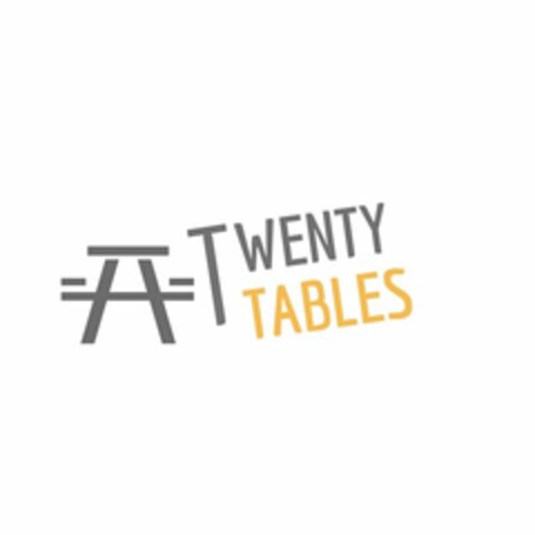 TWENTY TABLES Logo (USPTO, 16.03.2017)