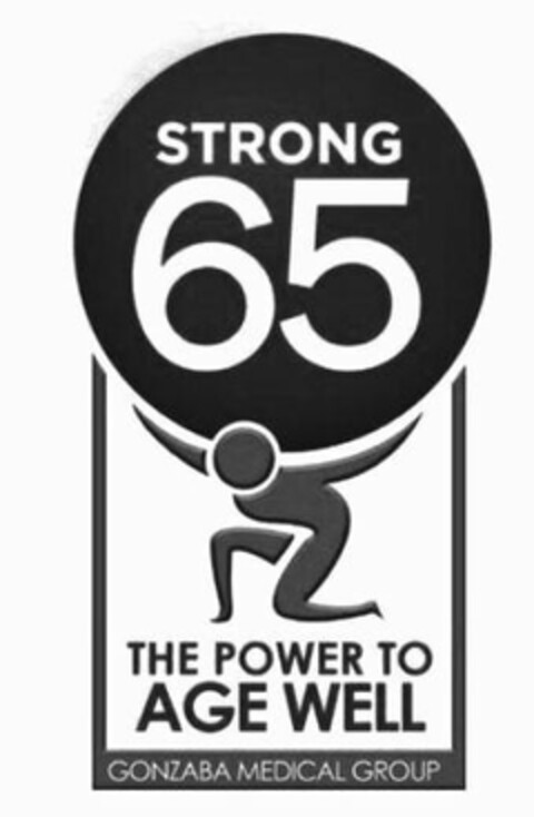 STRONG 65 THE POWER TO AGE WELL GONZABA MEDICAL GROUP Logo (USPTO, 22.09.2017)