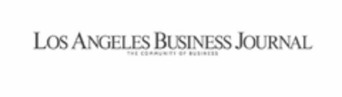 LOS ANGELES BUSINESS JOURNAL THE COMMUNITY OF BUSINESS Logo (USPTO, 11/27/2017)