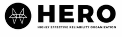 H HERO HIGHLY EFFECTIVE RELIABILITY ORGANIZATION Logo (USPTO, 07/31/2018)