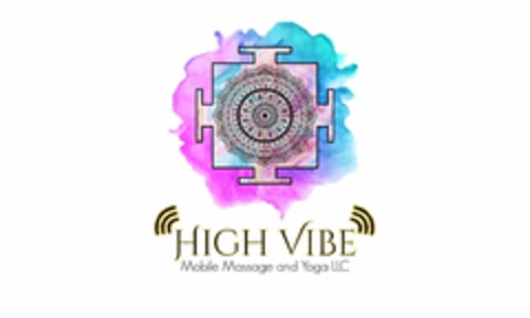 HIGH VIBE MOBILE MASSAGE AND YOGA LLC Logo (USPTO, 29.07.2019)