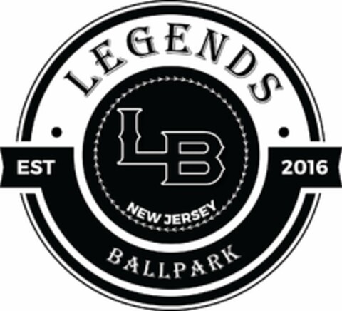 LEGENDS BALLPARK LB NEW JERSEY EST 2016 Logo (USPTO, 04/08/2020)