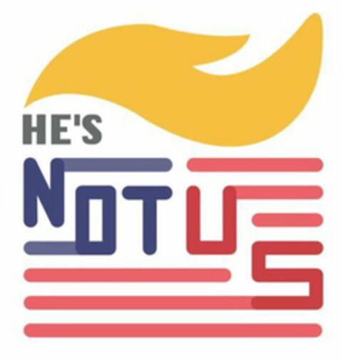 HE'S NOT US Logo (USPTO, 06/02/2020)