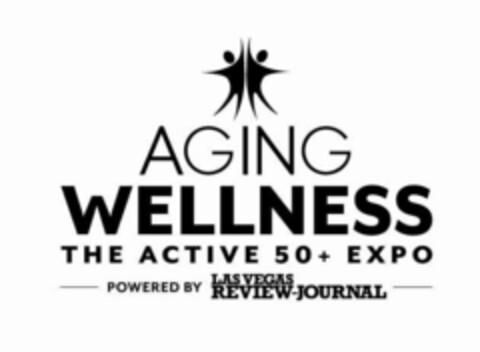 AGING WELLNESS THE ACTIVE 50+ EXPO POWERED BY LAS VEGAS REVIEW-JOURNAL Logo (USPTO, 03.06.2020)