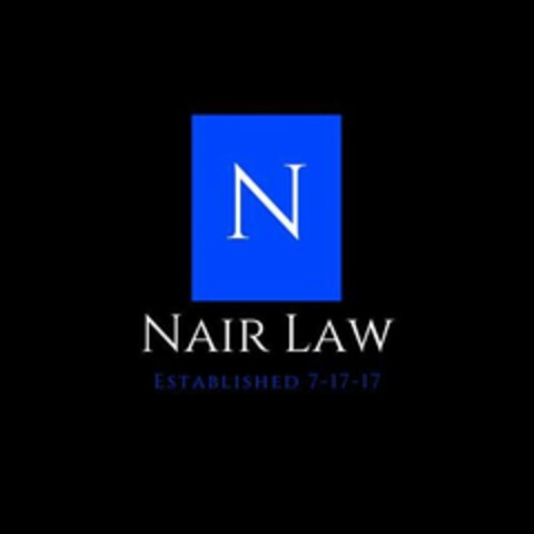 N NAIR LAW ESTABLISHED 7-17-17 Logo (USPTO, 07/31/2020)