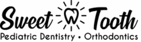 SWEET TOOTH PEDIATRIC DENTISTRY · ORTHODONTICS Logo (USPTO, 08/21/2020)