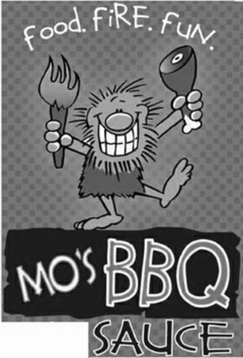 FOOD. FIRE. FUN. MO'S BBQ SAUCE Logo (USPTO, 20.01.2009)