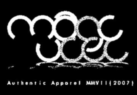 MARC VCEL AUTHENTIC APPAREL MMV I I { 2007 } Logo (USPTO, 22.06.2009)