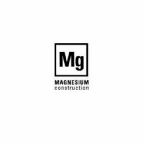 MG MAGNESIUM CONSTRUCTION Logo (USPTO, 07/16/2009)