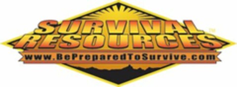 SURVIVAL RESOURCES WWW.BEPREPAREDTOSURVIVE.COM Logo (USPTO, 11/11/2009)