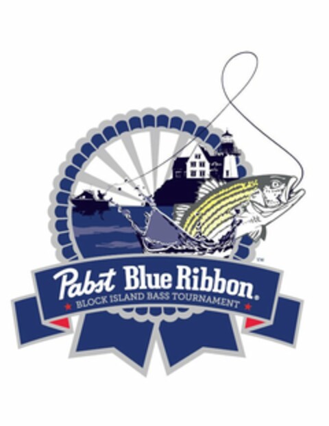 PABST BLUE RIBBON BLOCK ISLAND BASS TOURNAMENT Logo (USPTO, 12.04.2012)