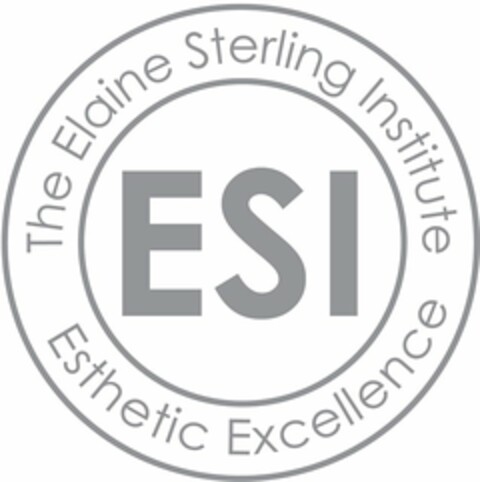 THE ELAINE STERLING INSTITUTE ESTHETIC EXCELLENCE ESI Logo (USPTO, 02.01.2014)