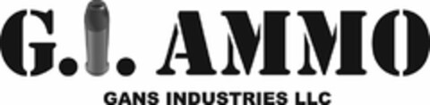 G.I. AMMO GANS INDUSTRIES LLC Logo (USPTO, 01/08/2014)