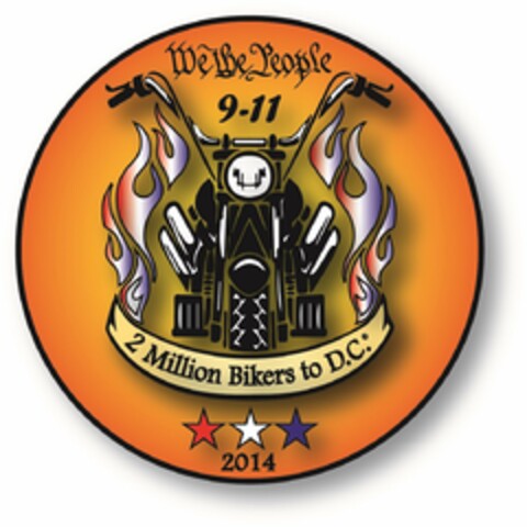 WE THE PEOPLE 9 -11 2 MILLION BIKERS TO D.C. 2014 Logo (USPTO, 03.02.2014)