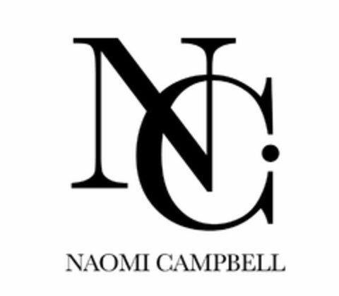 NAOMI CAMPBELL AND THE LETTERS NC Logo (USPTO, 06/12/2015)