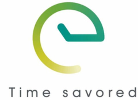 TIME SAVORED Logo (USPTO, 05/18/2016)