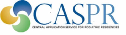 CASPR CENTRAL APPLICATION SERVICE FOR PODIATRIC RESIDENCIES Logo (USPTO, 19.06.2018)