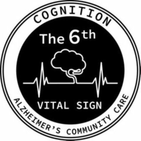 COGNITION THE 6TH VITAL SIGN ALZHEIMER'S COMMUNITY CARE Logo (USPTO, 08.07.2019)