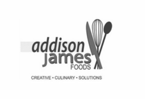 ADDISON JAMES FOODS CREATIVE · CULINARY· SOLUTIONS Logo (USPTO, 02.12.2019)