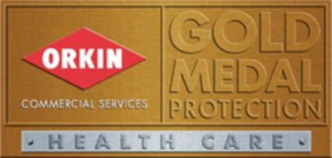 GOLD MEDAL PROTECTION ORKIN HEALTH CARE COMMERCIAL SERVICES Logo (USPTO, 18.10.2010)