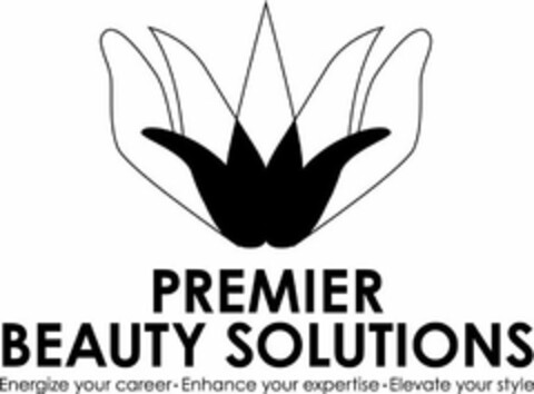 PREMIER BEAUTY SOLUTIONS ENERGIZE YOUR CAREER · ENHANCE YOUR EXPERTISE · ELEVATE YOUR STYLE Logo (USPTO, 11/10/2010)