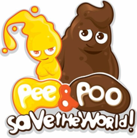 PEE & POO SAVE THE WORLD! Logo (USPTO, 13.06.2011)