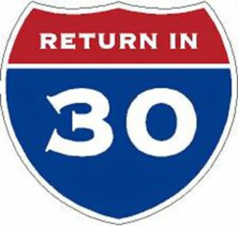RETURN IN 30 Logo (USPTO, 09/26/2011)