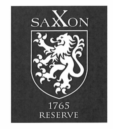 SAXXON 1765 RESERVE Logo (USPTO, 11/11/2011)