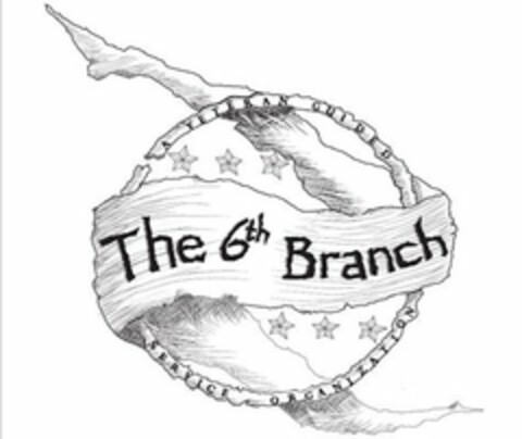 THE 6TH BRANCH A VETERAN GUIDED SERVICE ORGANIZATION Logo (USPTO, 04/25/2012)