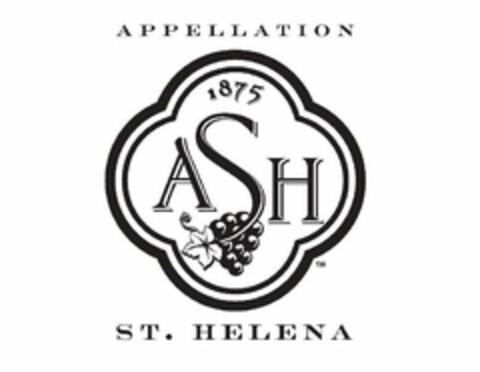 APPELLATION ST. HELENA 1875 ASH Logo (USPTO, 24.01.2013)