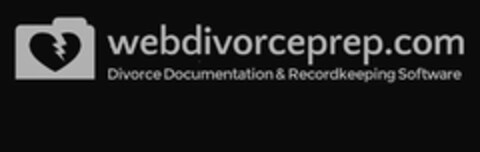 WEBDIVORCEPREP.COM DIVORCE DOCUMENTATION& RECORDKEEPING SOFTWARE Logo (USPTO, 02/14/2013)